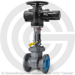 Задвижка стальная фланцевая Ду-80 Ру-16 (Т<200°С) 30с941нж Китай с электроприводом Benarmo-А.70/24 (380 В)