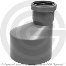 Переход PP-H эксцентрический серый Дн 50-40 б/нап в/к RTP (РосТурПласт) 16712