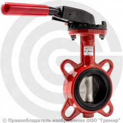 Затвор дисковый поворотный межфланцевый Ду-200 Ру-16 EPDM с чугунным диском АДЛ Гранвэл ЗПВЛ-FLN(W)-MRR-Е