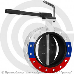 Затвор дисковый поворотный межфланцевый Ду-32 Ру-25 EPDM с чугунным диском АДЛ Гранвэл ЗПCС-FLN(W)-MRR-E