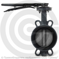 Затвор дисковый поворотный межфланцевый Ду-200 Ру-16 NBR с нержавеющим диском Benarmo Затвор дисковый поворотный межфланцевый Ду-200 Ру-16 NBR с нержавеющим диском Benarmo