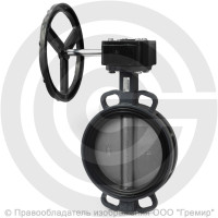 Затвор дисковый поворотный межфланцевый с редуктором Ду-200 Ру-16 NBR с нержавеющим диском Benarmo Затвор дисковый поворотный межфланцевый с редуктором Ду-200 Ру-16 NBR с нержавеющим диском Benarmo