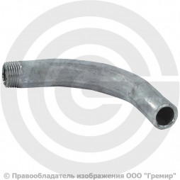 Отвод гнутый 60х3 (Ду-50) оцинкованный 90 градусов шовный резьба-сварка исп.1 из труб ГОСТ 3262 КАЗ