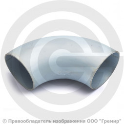 Отвод 133х3,5 (Ду-125) оцинкованный 90 градусов шовный