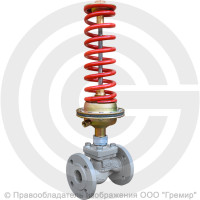 Регулятор давления прямого действия НО "после себя" чугунный фланцевый Ду-65 Ру-16 Kvy=63м3/ч 0,1-0,6 МПа Энерготехномаш УРРД-НО-РД