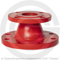 Переход фланцевый ПФ (ХФ) стальной Ду 125-80 Ру-16 КЗСД