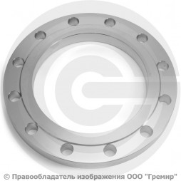 Фланец плоский нержавеющий 12х18н10т 1-300-16 ГОСТ 12820, Ру-16, Ду-300