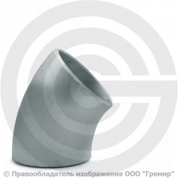 Отвод 114х6 (Ду-100) оцинкованный 45 градусов ГОСТ 17375