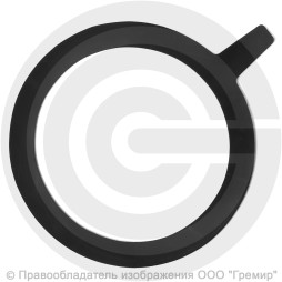 Прокладка фланцевая резиновая ТМКЩ Ду-250 Ру 10-16 (327х264х5) 5 мм с ушком исп.А ГОСТ 15180-86