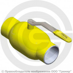 Кран газ стальной под приварку Ду-125 Ру-16 L=310мм Broen Ballomax 11с10фт КШГ 70.002.125