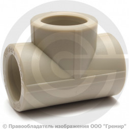 Тройник PP-RCT серый Дн 40 Wavin Ekoplastik