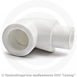 Угольник PP-R белый внутренняя-наружная пайка Дн 25 90гр для труб VALFEX